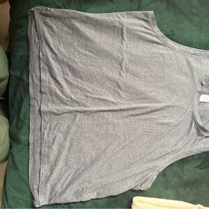 Gray Sleeveless Women's Top